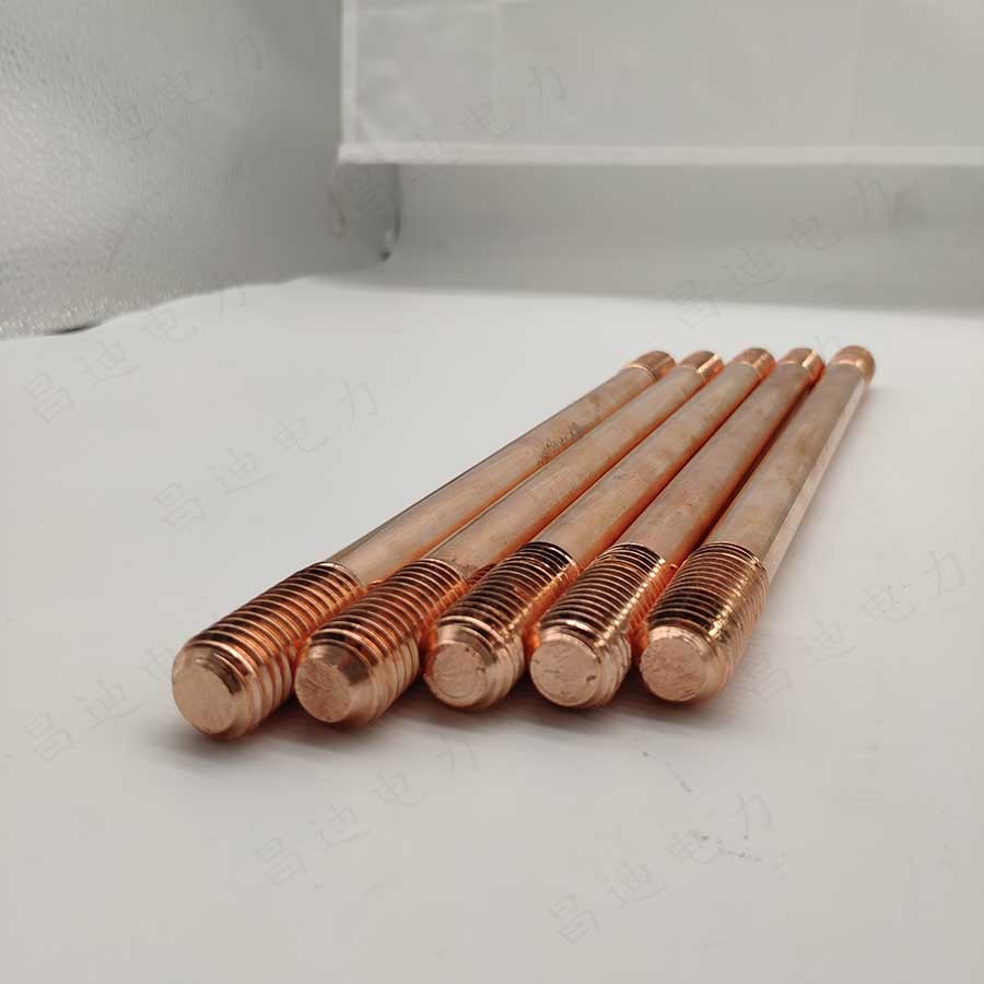 China 1800MM 19mm Earth Rod Bar Earthing Rod Copper factory