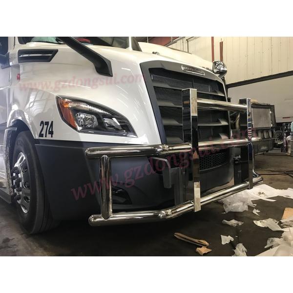 Quality 304 Stainless Steel Truck Deer Guard Silver Color For Freightliner Cascadia for sale