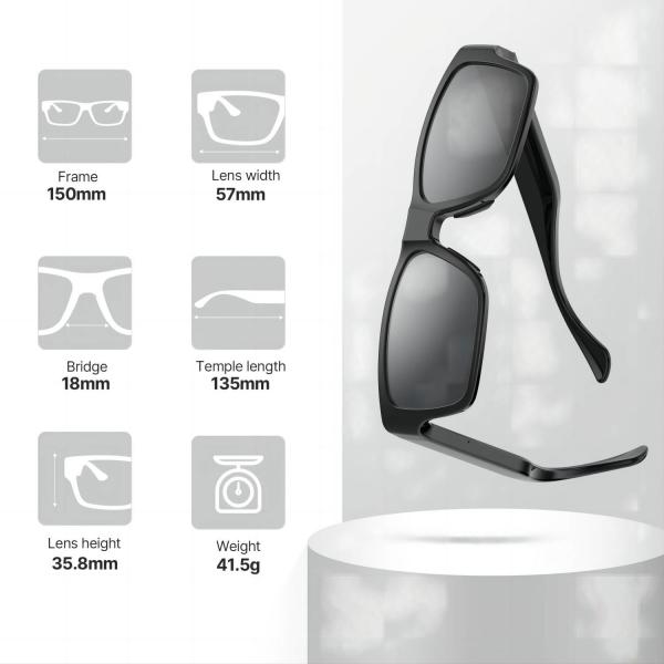 Quality Remote Control Smart Camera Sunglasses FHD 1080P Audio For Covert Activities for sale