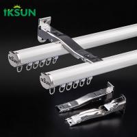 China Aluminium Alloy 6063 Ceiling Mounted Curtain Track Silent Gliss Curtain Track factory