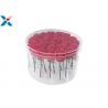 China Acrylic Flower Box Clear Waterproof 25 Holes Round Shape For Gift factory