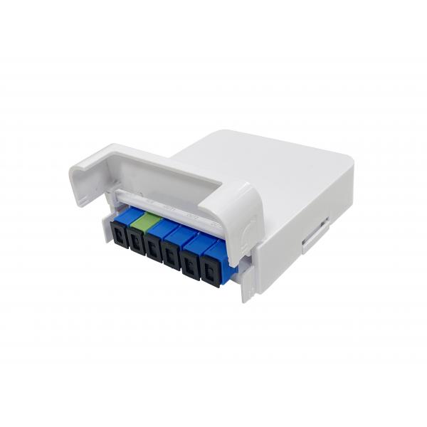 Quality ISO Fiber Optic Termination Box Splitter Module Cassette Box 1*5 Mini PLC Splitter Box for sale
