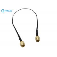 China Straight SMA Male To SMA Male RG174A/U Flat Panel Indoor Digital TV Antenna Cable factory