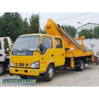 China ISUZU N Series Truck Mounted Bucket Lift 16m Telescopic Boom with Crew Cab for sale