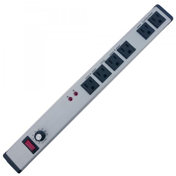 Quality Aluminum Alloy Adjustable Timer Power Outlet PDU Power Bar With Six Way for sale