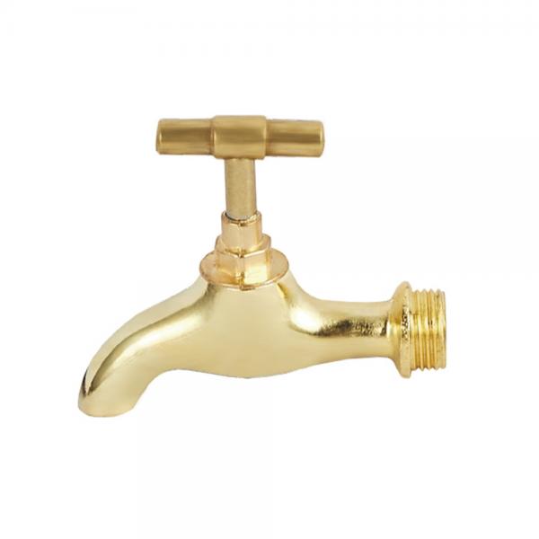 Quality Sanitary Zinc Alloy Brass Bibcock Valve Euro Type For Washing Machine for sale