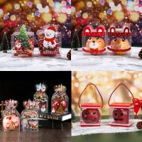 China Transparent PET Foldable Candy Apple Boxes for Customized Gift Packing Christmas factory