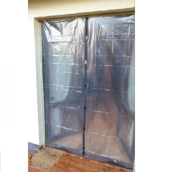 Quality Double Garage Screen Door Magnetic Middle Customized Mosquito Net Door for sale