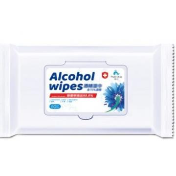 Quality Non Woven 75% Anti Bacterial Alcohol Wet Wipes / Wet Sanitizing Wipes for sale