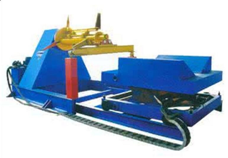 China Remote Control Automatic Sheet Metal Decoiler For CZ Purlin Roll Forming Machine factory