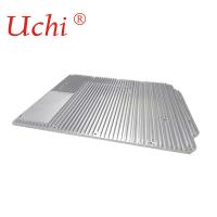 China Aluminum Extrusion Plate Heat Sink With 2 Pipes Friction Welding for sale