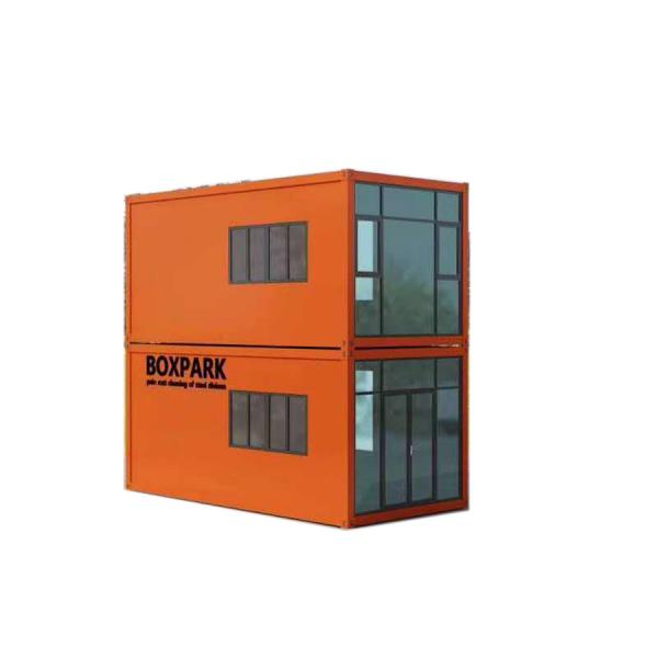 Quality Mini Prefabricated Container House Graphic Design with Plastic Steel Window for sale