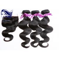 Quality Double Weft Human Hair Extensions Peruvian Loose Wave Virgin Hair for sale