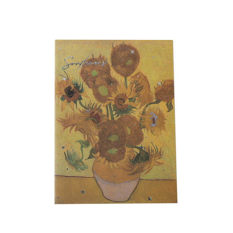 China Paper Notebook featuring Vincent Van Gogh Motivation Three-Dimensional Oil Painting factory