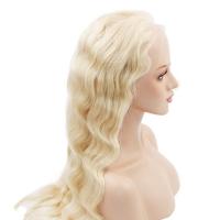 China Brazilian Glueless Full Lace Wigs , Blonde Human Hair Wigs 130% Density factory