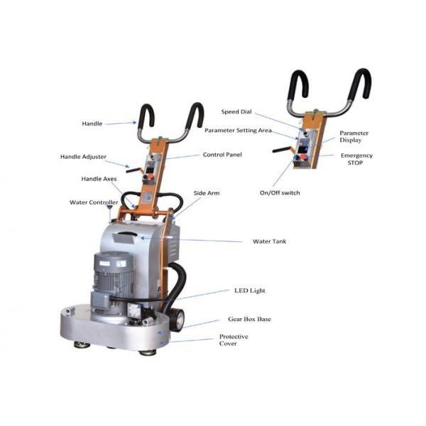 Quality 220V High Power 28 Inch 6 Heads Floor Polisher Single Phase Multifunctional for sale