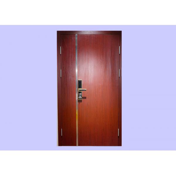 Quality 60 Minute 40/45mm Right Hand Red Mother And Son Veneered Wood Doors With Steel Frame for sale