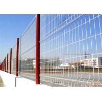 China Galvanized Steel Welded Wire Fence , Curved 3D Wire Mesh Fence For Construction factory