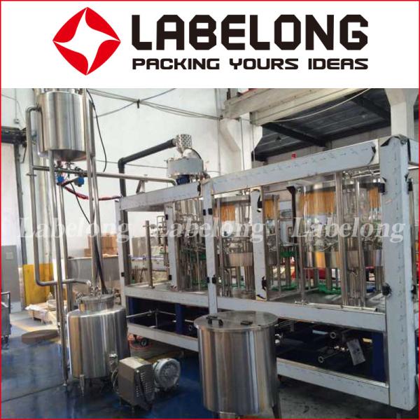 Quality Glass Bottle 3500kg 5000 BPH Mango Juice Filling Machine for sale