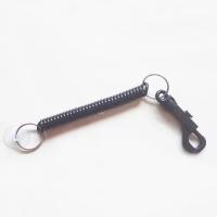 China 1.5m Extended TPU Bungee Spiral Key Chain With Belt Clip factory