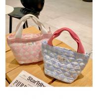 China JK Style Insulated Lunch Bag Reusable Tartan Design Cooler Drawstring Picnic Bag factory