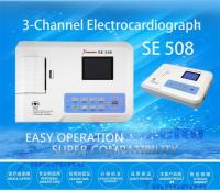 China Large TFT Screen Ecg Portable Machine , SE508 3 Channel Digital Ecg Machine factory