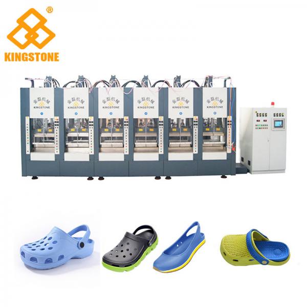 Quality Two Stations EVA Shoes Slipper Making Machine With Full Automatic Open - Close for sale