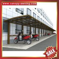 China outdoor aluminum alu polycarbonate pc park car bike bicycle motorcycle shelter canopy cover awning canopies supplier factory