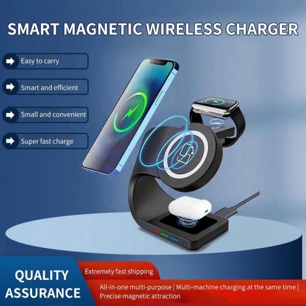 Quality Intelligent Magnetic 4 In 1 Fast Charger 10W Multi Function For Android for sale
