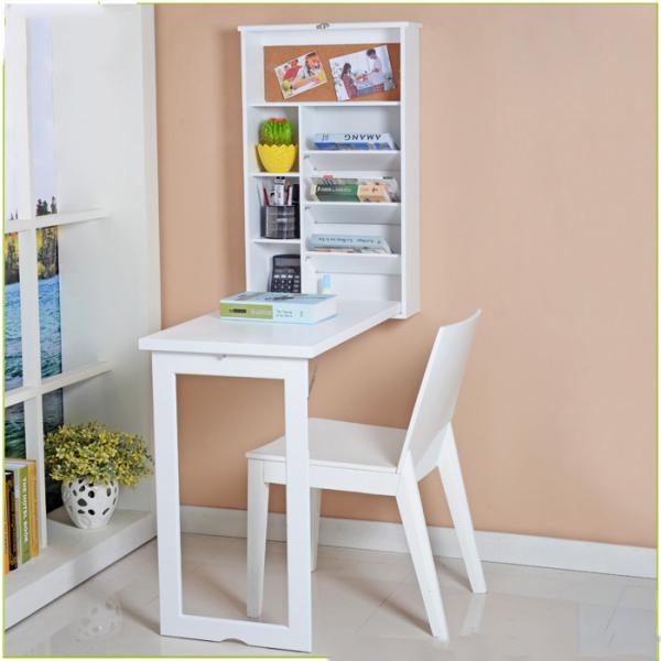 Quality Students Space Saving 49*15*82cm Wood Wall Mounted Computer Table for sale