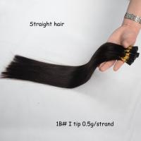 China indian durable remy human hair 0.8g 1g tangle free Italian Keratin Flat Tip Hair Extension for sale