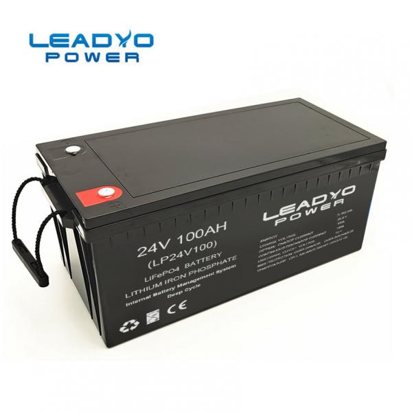Quality 100ah 24V Lithium Ion Deep Cycle Battery For Renewable Energy And Marine for sale