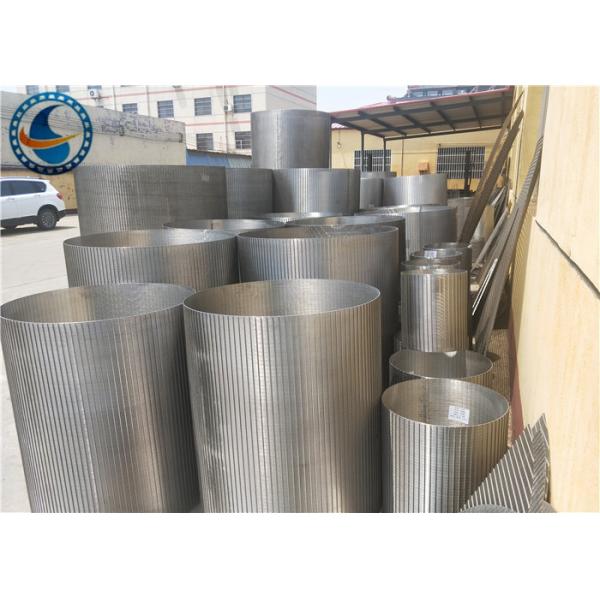 Quality Non Magnetic SS Downhole Slotted Tube , Johnson Wedge Wire Screens for sale