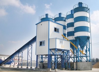 China HZS35 Concrete Mixing Plant 40T/H Of Cement Plant Equipments factory