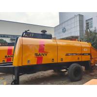 Quality HBT6013 Sany Used Trailer Mounted Concrete Pump 90KW S Valve Type for sale