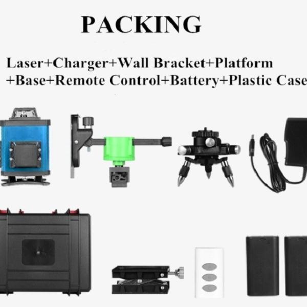 Quality Electrical High Precision 4D Green Laser Level 16 Lines Horizontal Vertical for sale