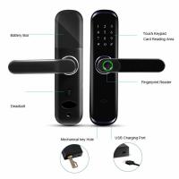 Quality Home Smart Intelligent Lock Tuya Wifi App Security digital fingerprint door lock for sale