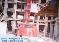 China 1.0 Tons Construction Material Hoist With Low Speed 0-36 m/min VFD Control factory
