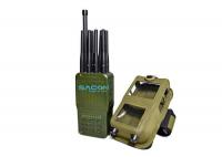 China Handheld GPS WIFI Cell Phone Signal Jammer 12V DC Charge with Nylon Cover factory