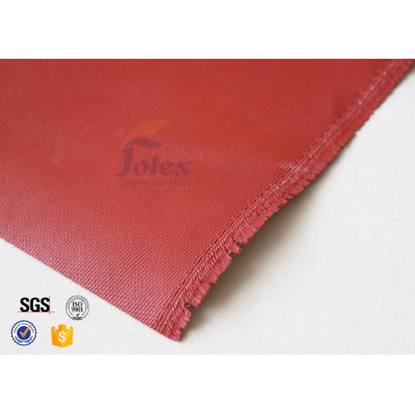 Quality 1200℃ Red Silicone Coated High Silica Fabric For Thermal Insulation Materials for sale