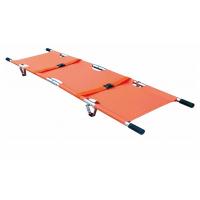 China Medical Emergency Rescue 2 Folding Stretcher Collapsible Ambulance Stretcher factory