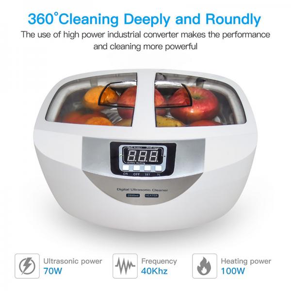 Quality 5 Time Settings 2500ml 70W Ultrasonic Cleaner Dental for sale