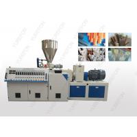 china Stable Conical Double Screw Extruder Machine With Chromium Plated Barrel
