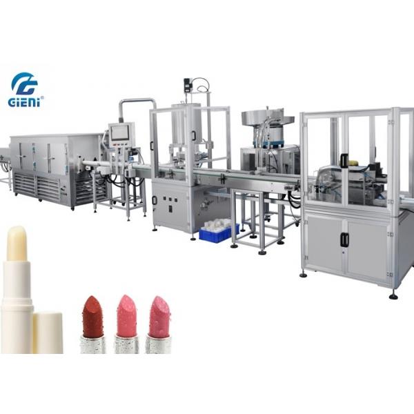 Quality Full Automatic Lip Balm Filling Machine With Chilling Tunnel for sale