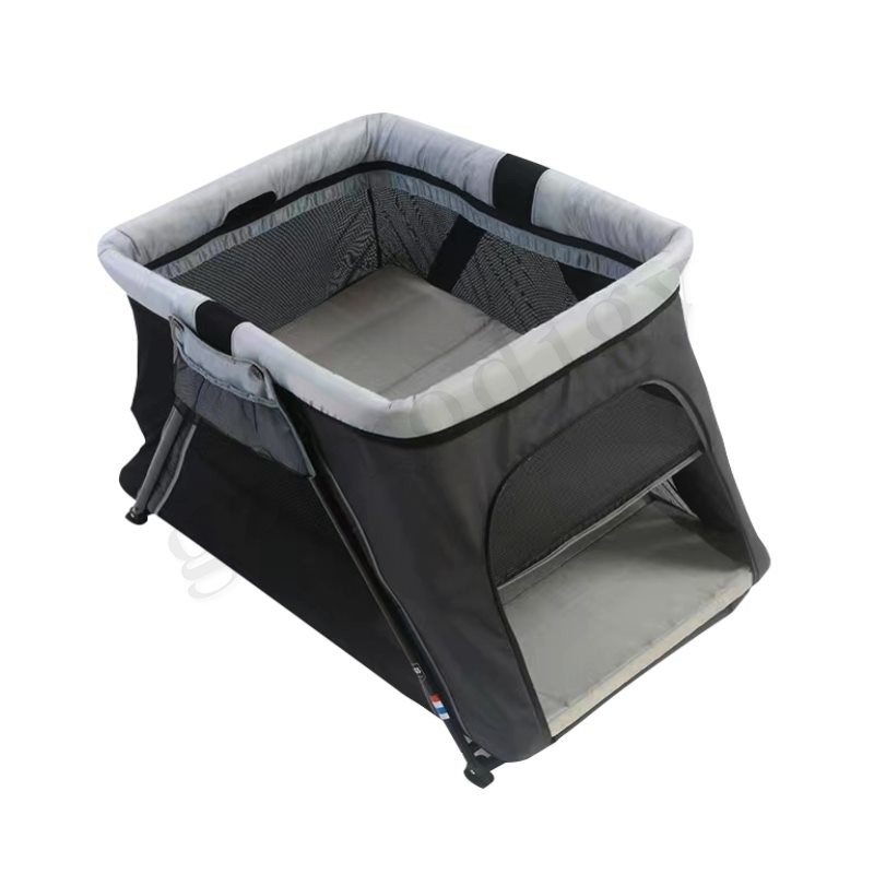 China Removable Sturdy Baby Travel Cot Multipurpose Light Playpen New Born Baby Play Yard And Bed Playard With Bissnet factory