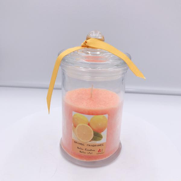 Quality Oem Organic Orange Soy Wax Scented Mason Jar Candle  For  Sleep for sale