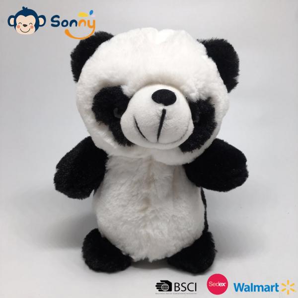 Quality EN71 Stuffed Animal Talking Back Panda Plush With 100% PP Cotton Inside for sale