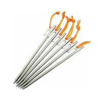 Quality 200mm 220mm 260mm Titanium Tent Stake Titanium Shepherd Hook Stakes for sale