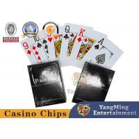 China Waterproof Plastic Poker Card Red and Blue Casino Exclusive Texas Poker Table Game Plastic Card for sale
