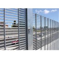 Quality Grey Steel Fence Panel 358 Military Garden Fence Wire Mesh 3m Height for sale